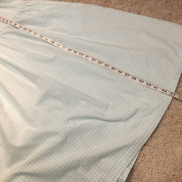 French Quintessence Elgantine Dress in Powder Blue Gingham Cotton - Picture 16 of 16